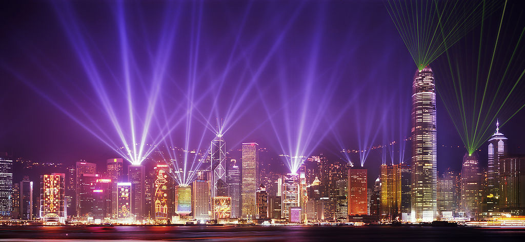 Show de luces LED de ENELTEC en Hong Kong