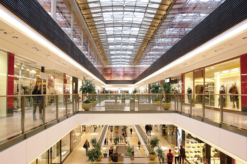 Productos de iluminación LED utilizados en el centro comercial