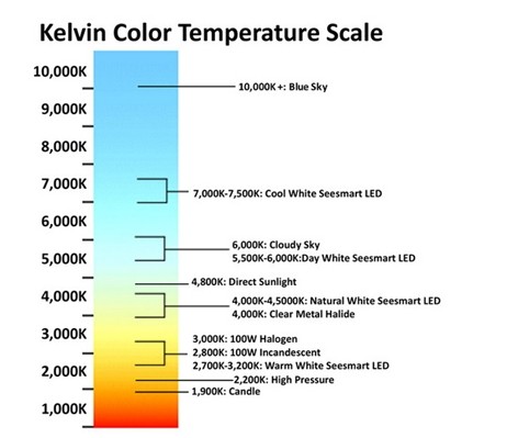 ¿Cuál es la temperatura de color de las lámparas LED?