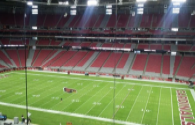 La iluminación LED habilitada para el estadio All American NFL Super Bowl 2015